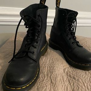 Dr Martens matte black boots